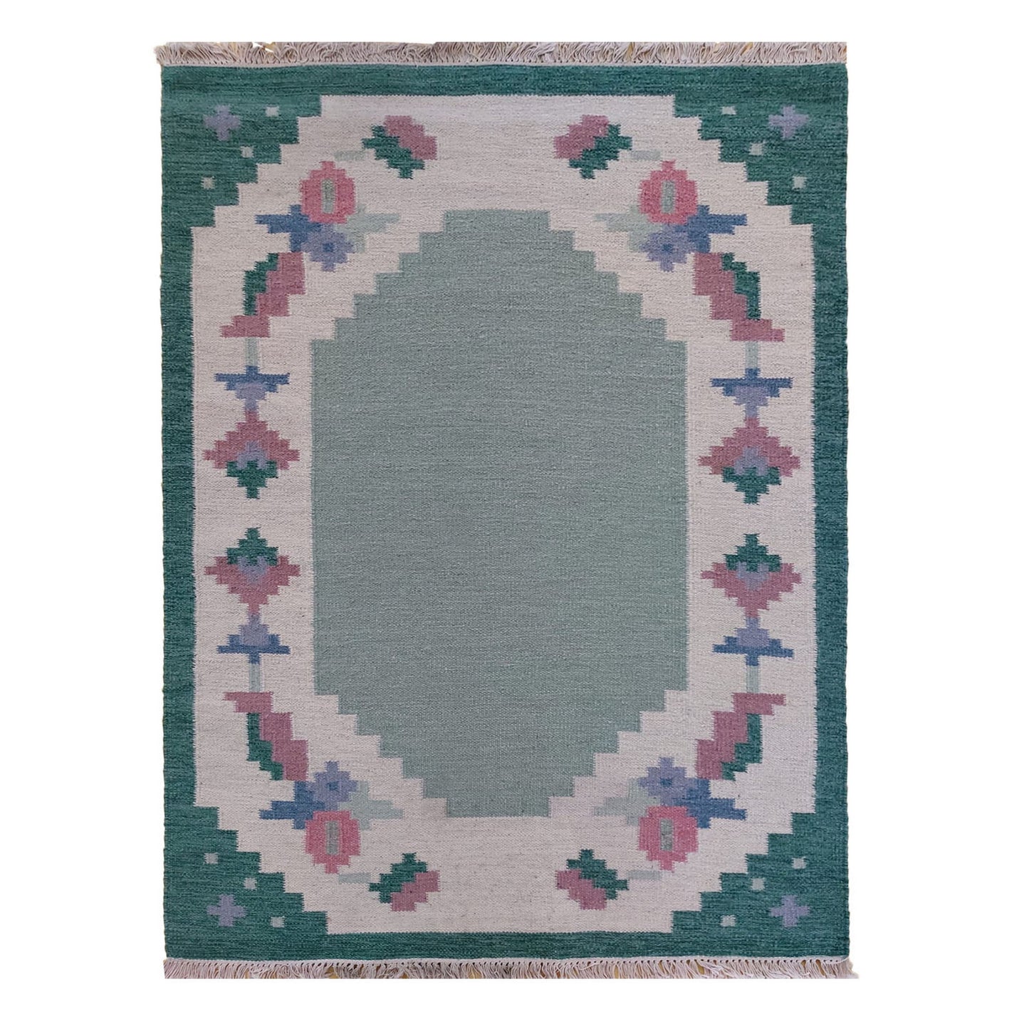 Covor kilim vintage din lână, lucrat manual