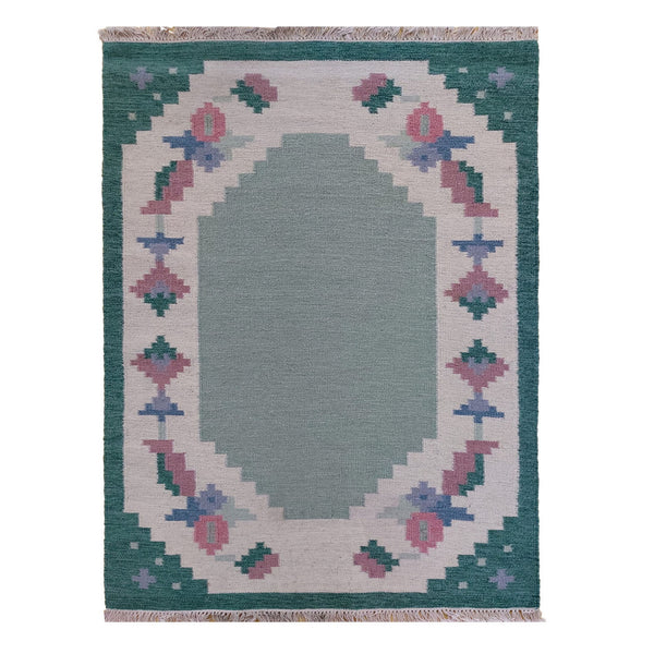 Covor kilim vintage din lână, lucrat manual