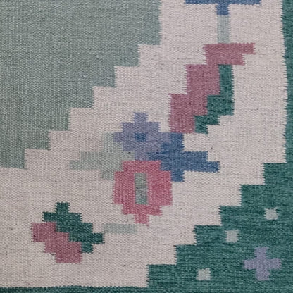 Covor kilim vintage din lână, lucrat manual