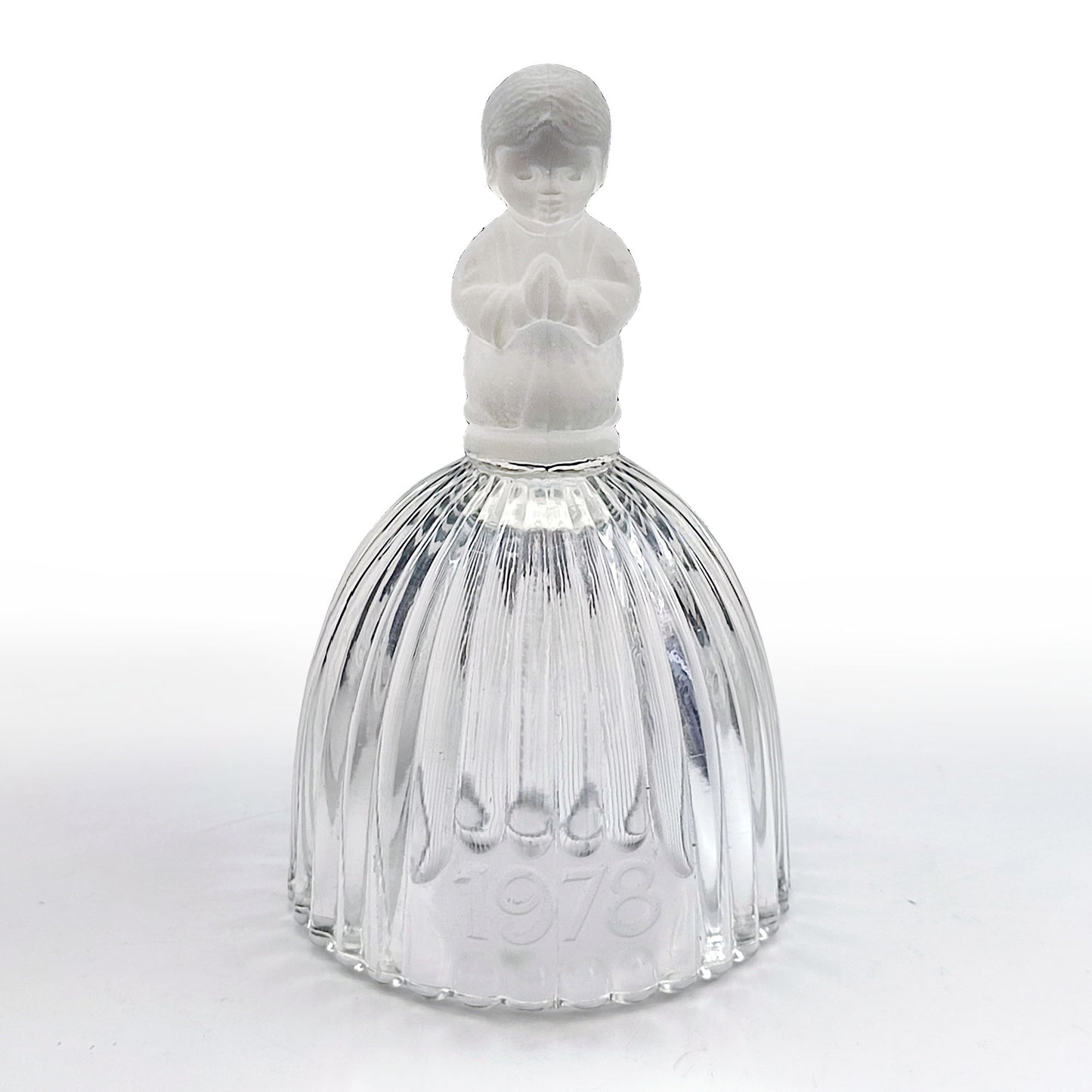 Clopoțel din Cristal Goebel - Copil rugandu-se - Germania de Vest, 1978