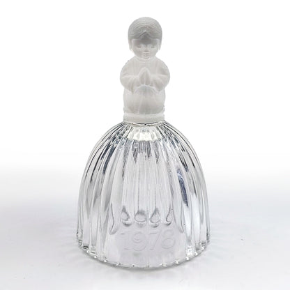 Clopoțel din Cristal Goebel - Copil rugandu-se - Germania de Vest, 1978
