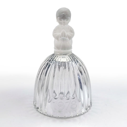 Clopoțel din Cristal Goebel - Copil rugandu-se - Germania de Vest, 1978
