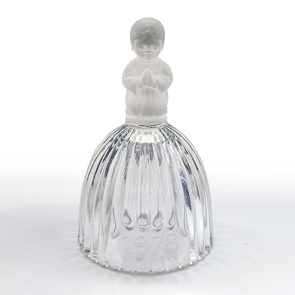Clopoțel din Cristal Goebel - Copil rugandu-se - Germania de Vest, 1978