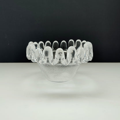 Bol „Floarea soarelui” din sticlă sculpturală cu formă biomorfă
