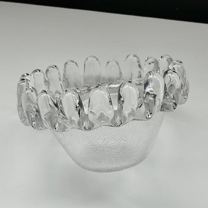 Bol „Floarea soarelui” din sticlă sculpturală cu formă biomorfă