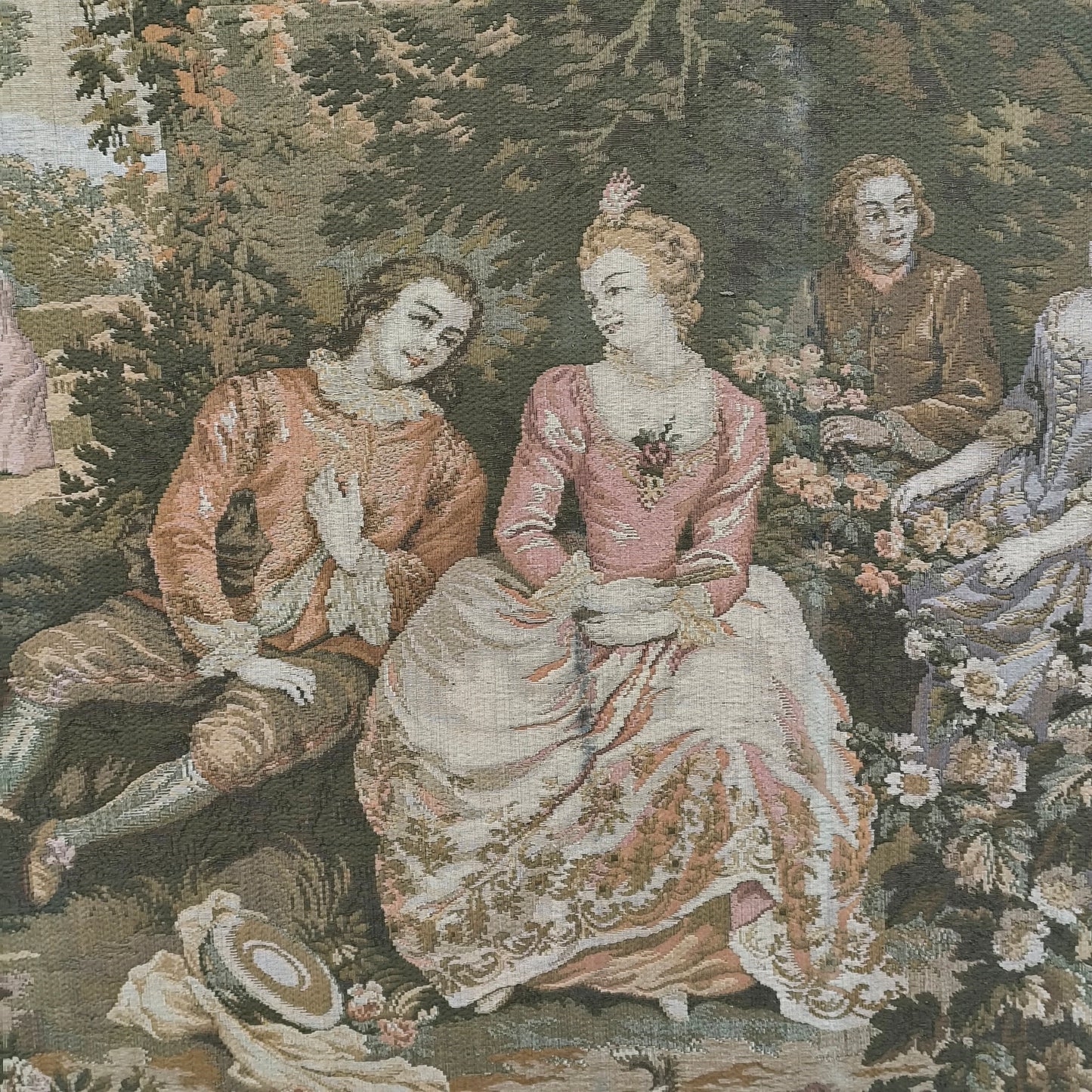 Tapiserie murală înrămată, Franța circa 1970