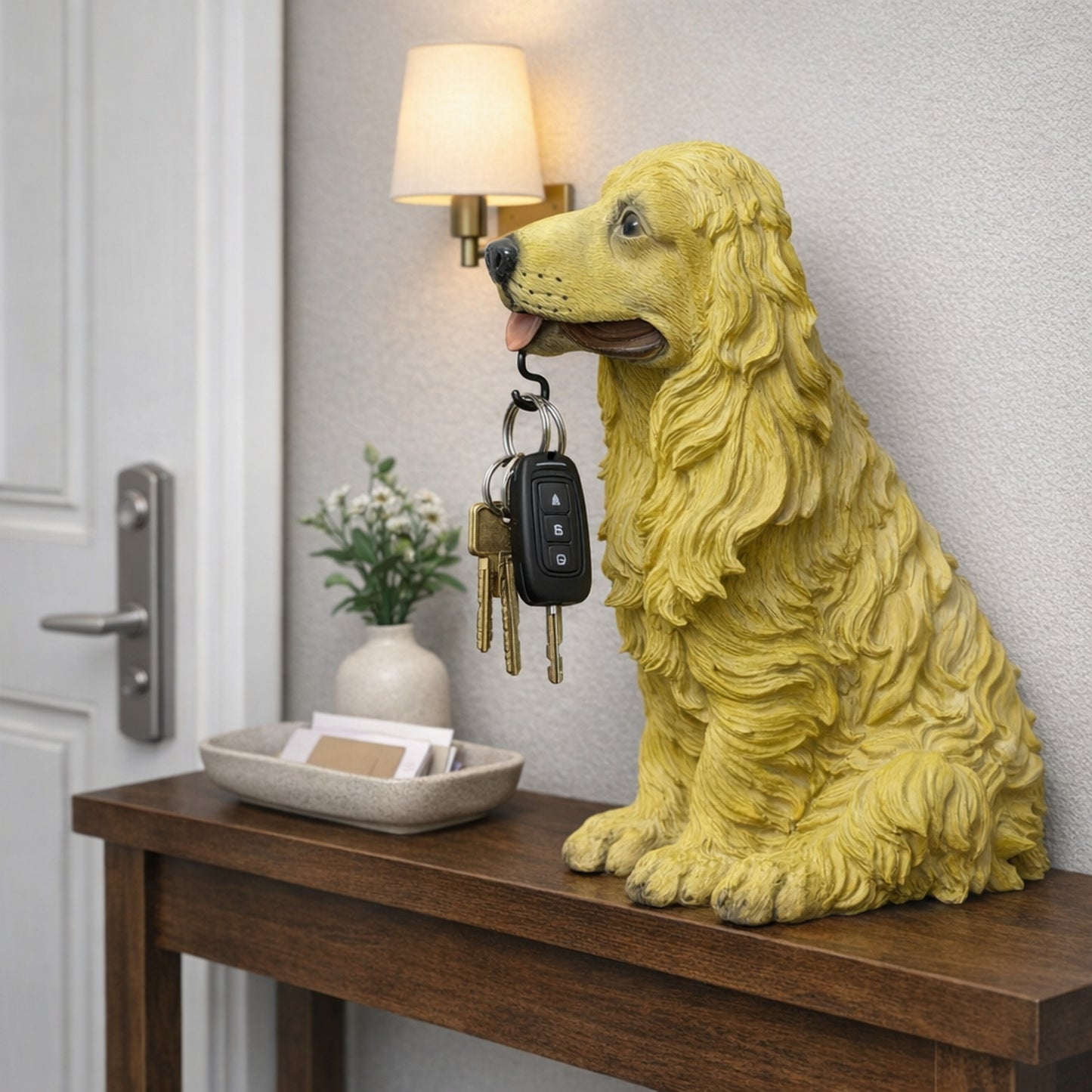 Figurină Decorativă Cocker Spaniel, Multifuncțională, 40 cm