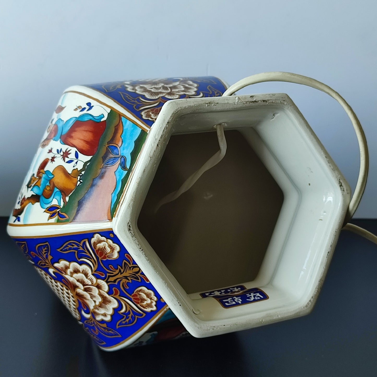 Pereche de veioze din porțelan, Japonia, jumatatea sec.XX