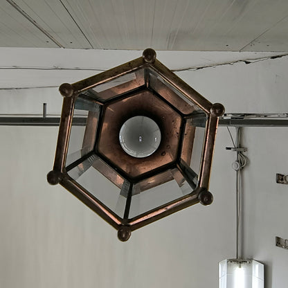 Lanternă decorativă din alamă, pentru hol sau intrare